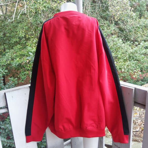Vintage 90s UGA University Of Georgia Bulldogs Pullover Red Windbreaker Jacket - Picture 2 of 8